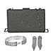 3 Piece Set Crystal Clutch Bag with Long Chain Strap (inc. Bracelet & Earrings) - Golden