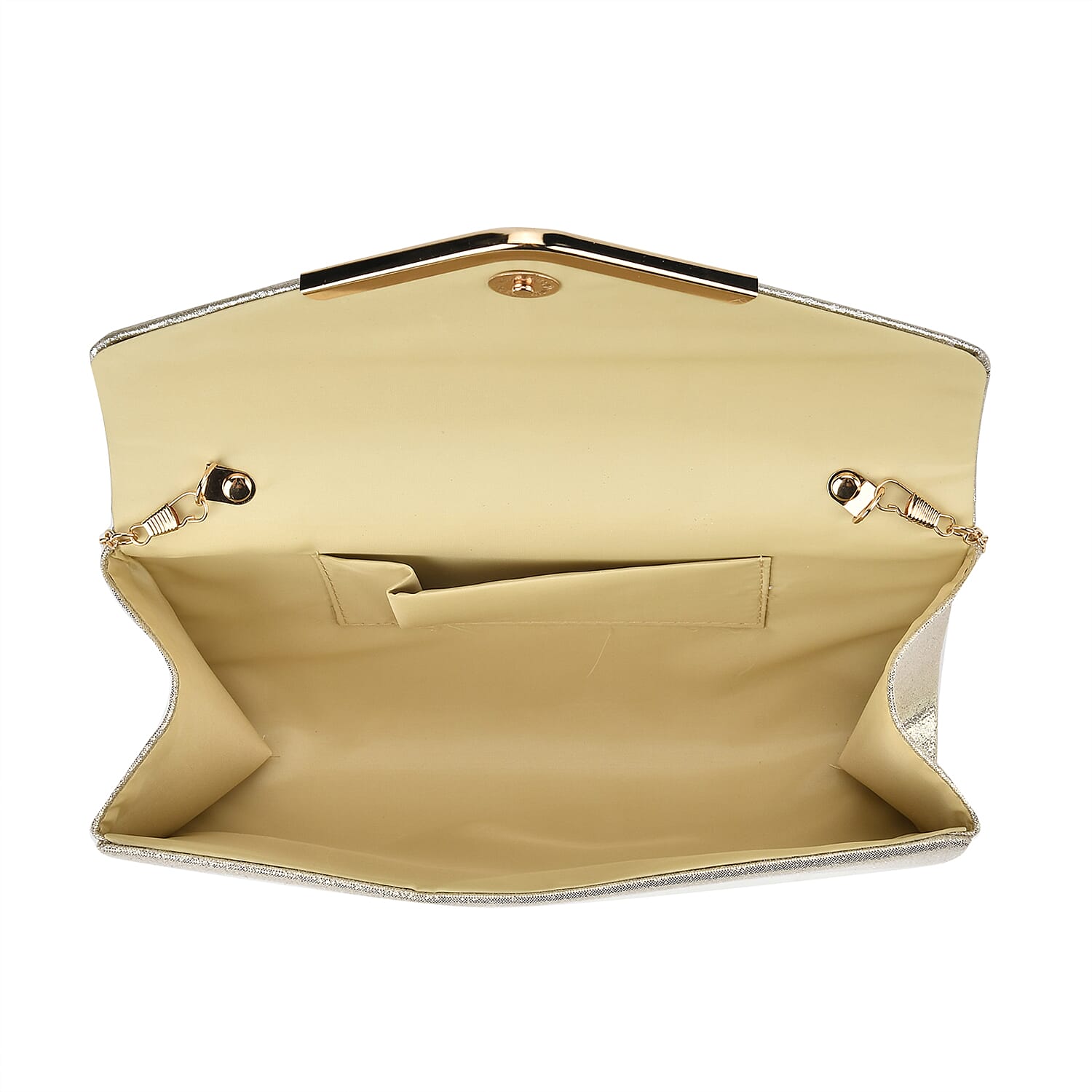 Crystal Patterned Clutch - Gold