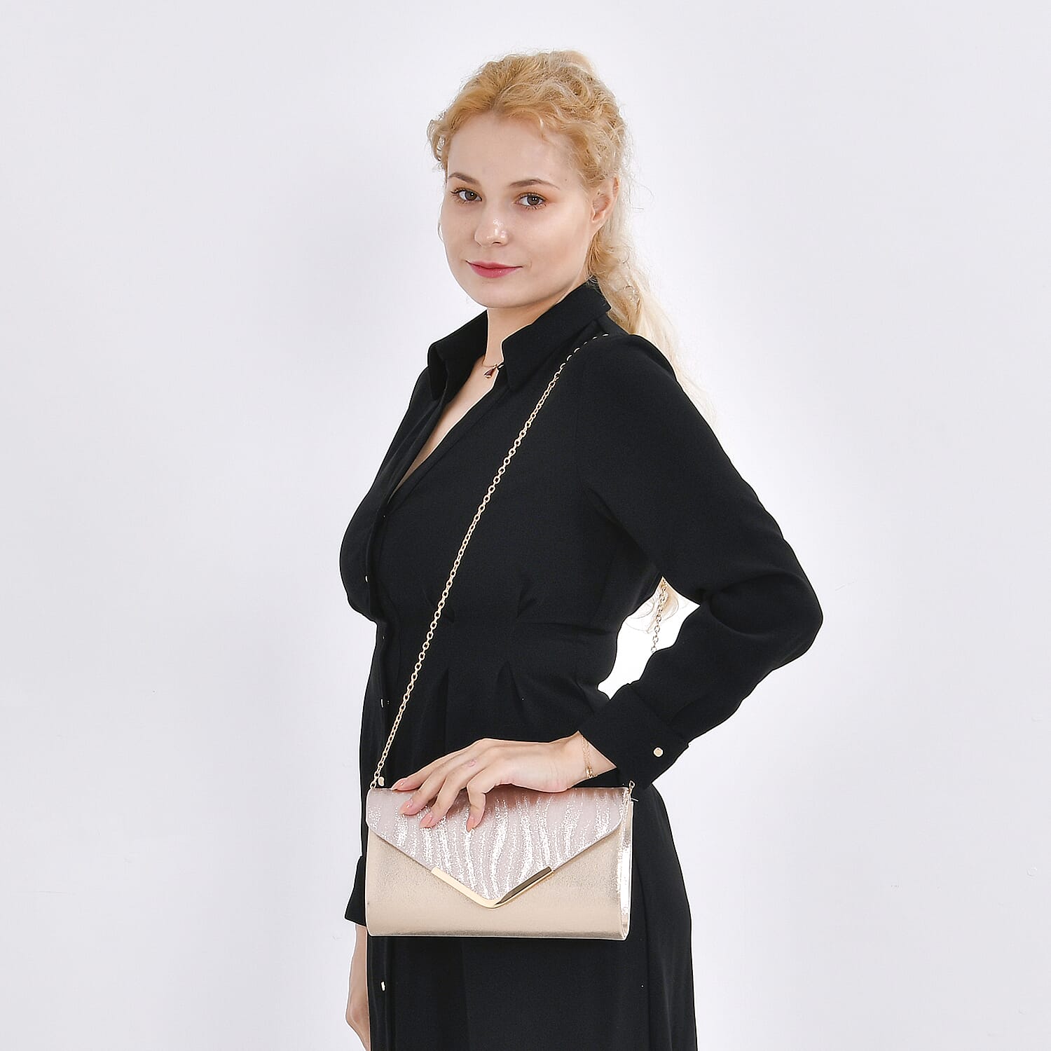 Crystal Patterned Womens Clutch