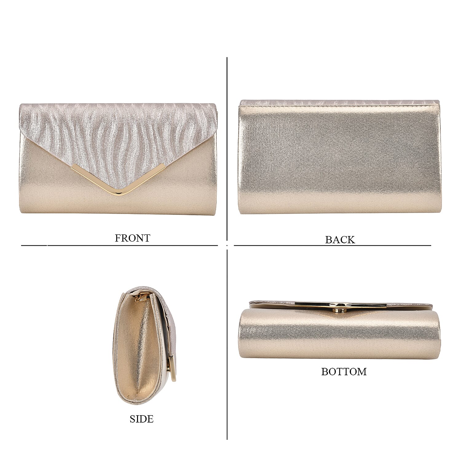 Crystal Patterned Womens Clutch