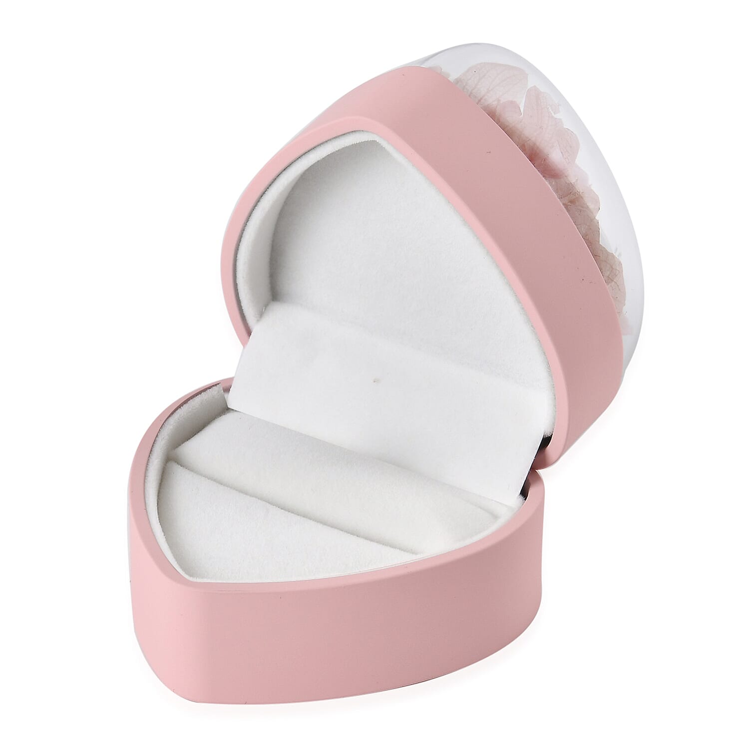 Heart Ring Box (Size 7x7x7 cm) - Pink