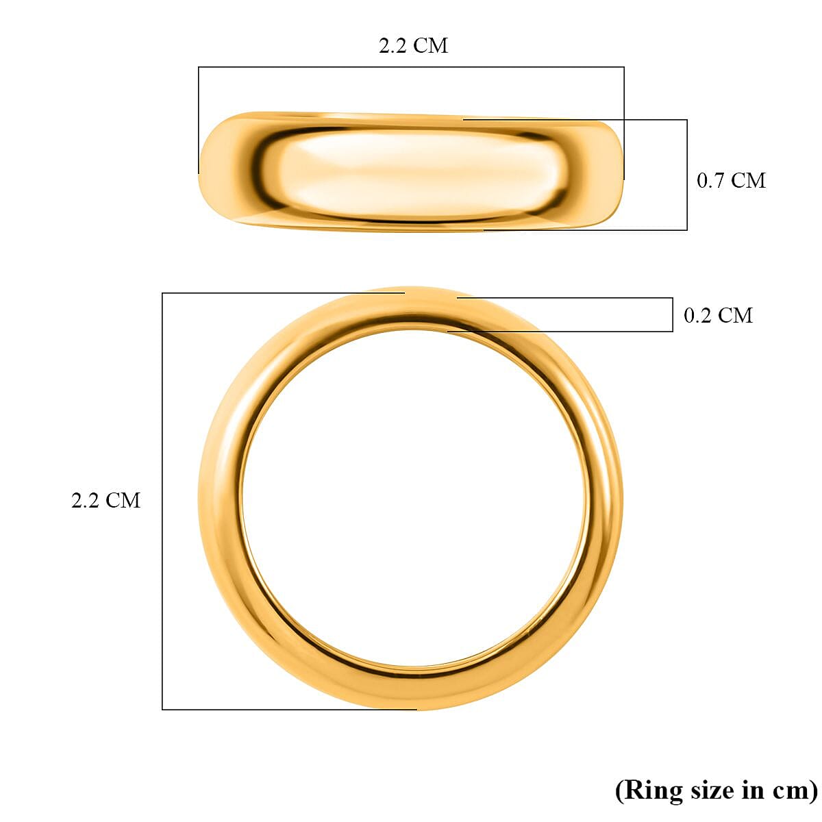 First Time Ever  - 24K Yellow Gold (99.9% Gold Purity) Band Ring