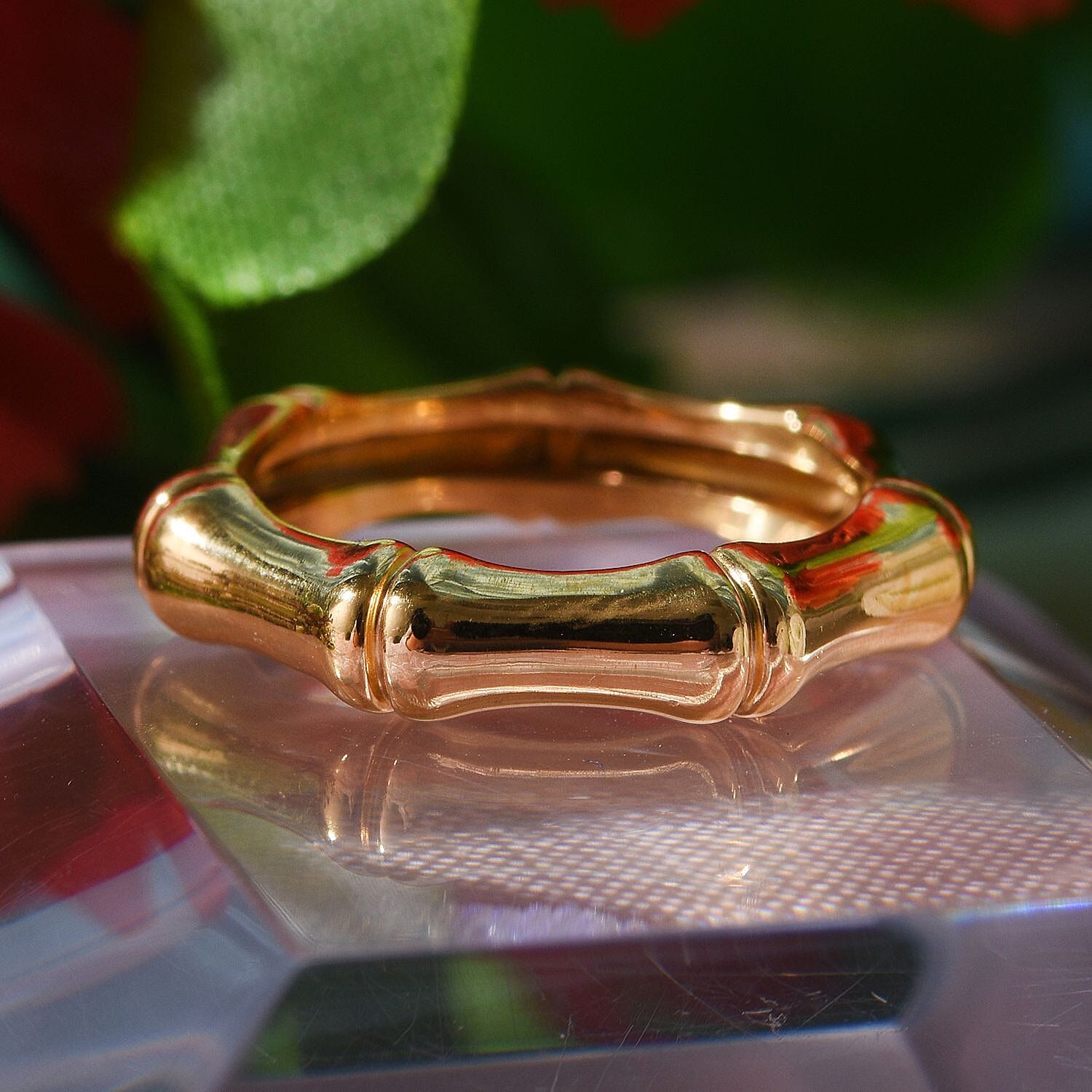 24K Yellow Gold (99.9% Gold Purity) Bamboo Ring