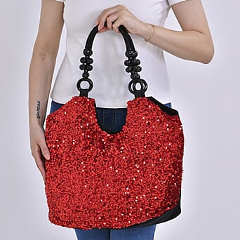 https://tjcuk.sirv.com/Products/77/5/7756724/Sequin-Sequin-Tote-Bag-Size-45x10x36-cm-Red-Black_7756724_2.jpg?w=342&h=342