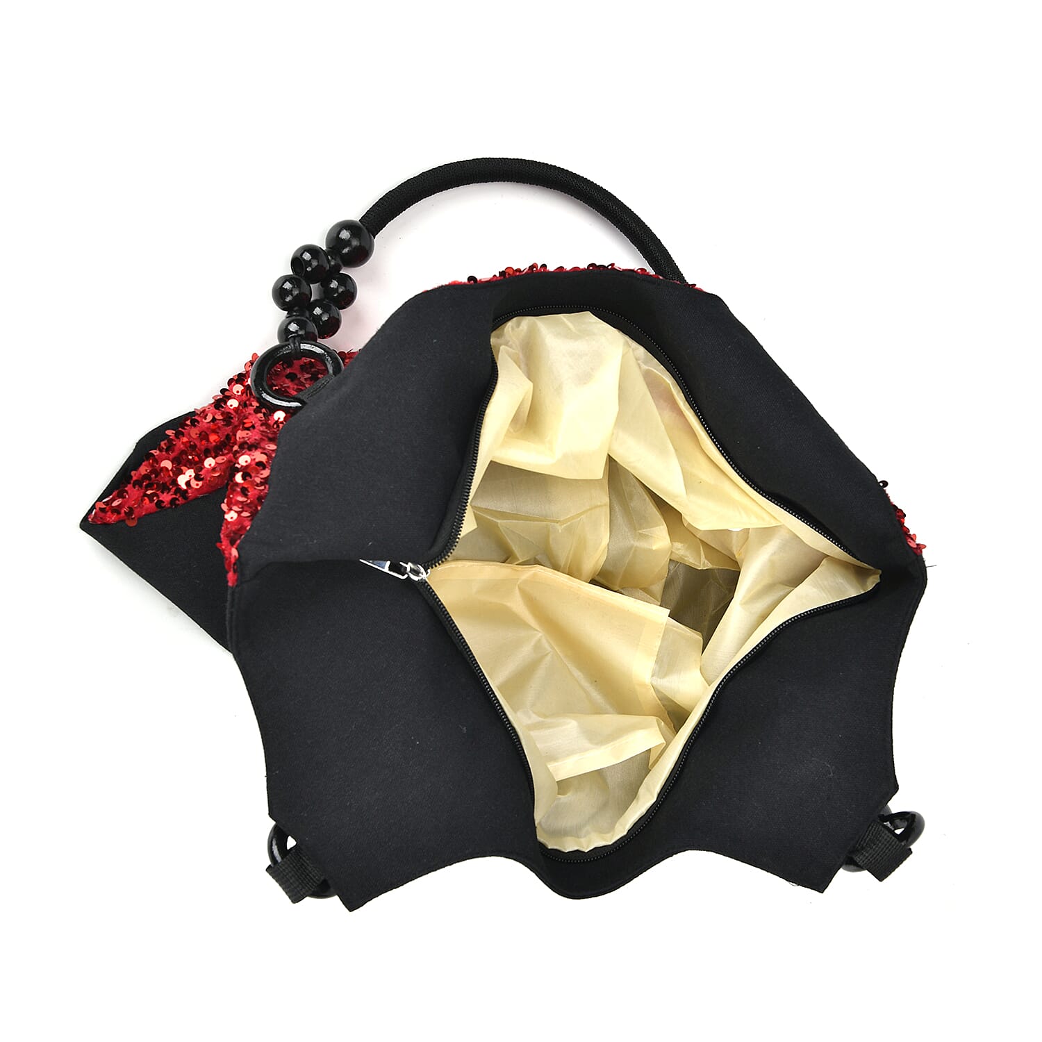 Sparkling Sequin Tote Bag (Size 45x10x36 cm) - Red