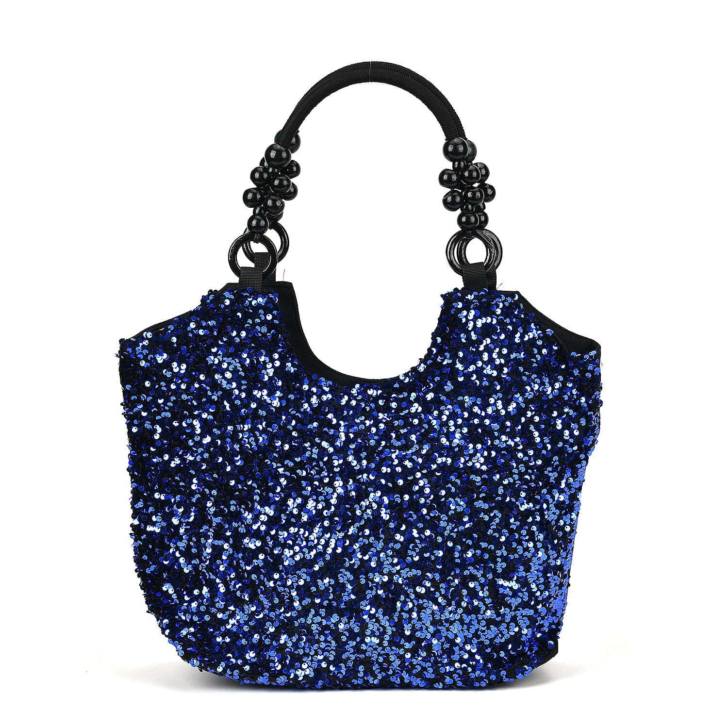Sparkling Sequin Tote Bag (Size 45x10x36 cm) - Blue
