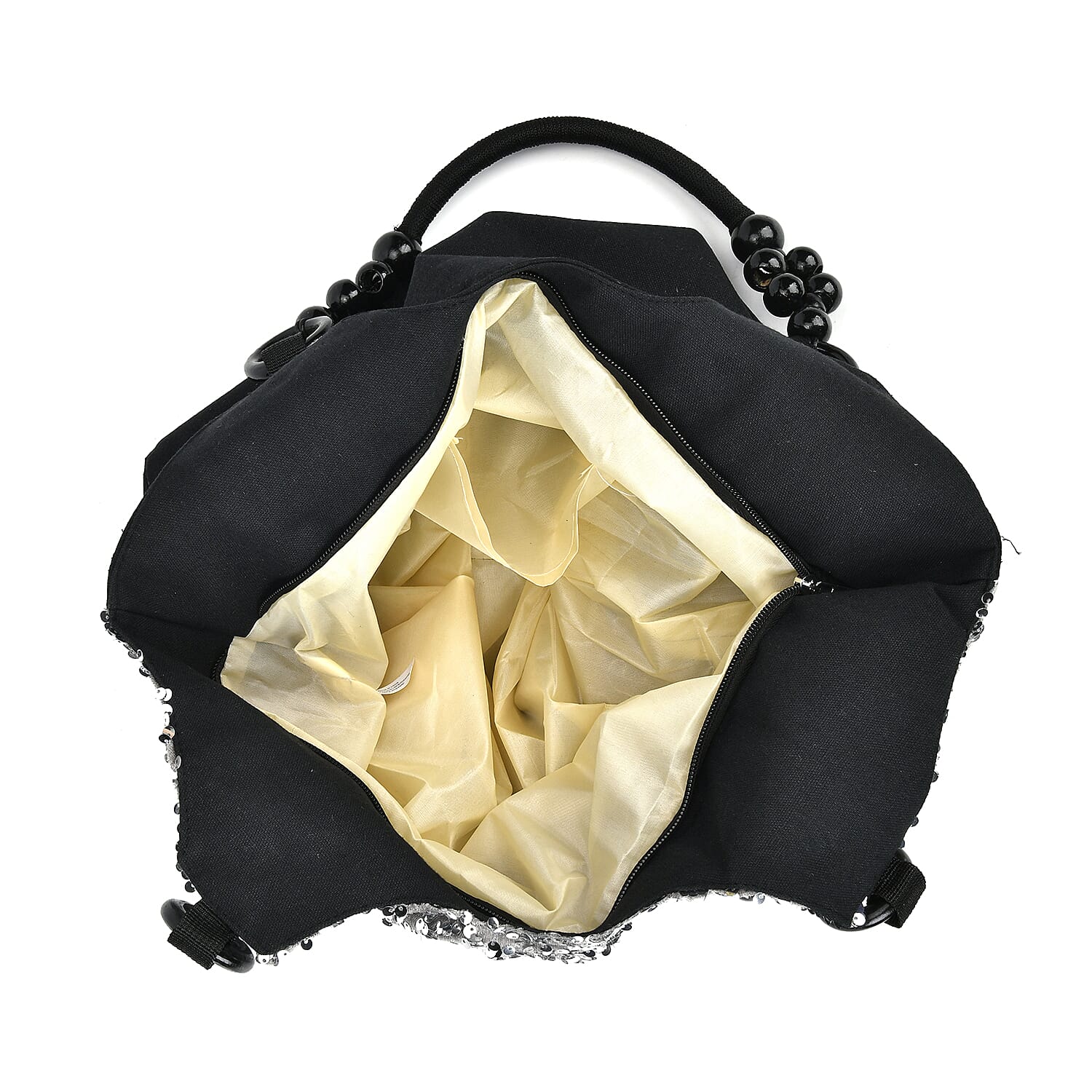 Sparkling Sequin Tote Bag (Size 45x10x36 cm) - Silver