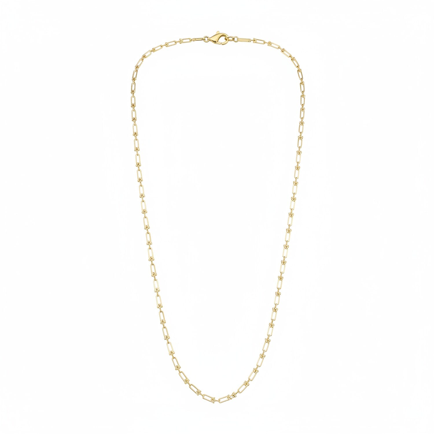 Designer Inspired- 9K Yellow Gold Industrial Necklace (Size - 20),  Gold Wt. 4.70 Gms