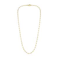 Designer Inspired- 9K Yellow Gold 3.7MM Industrial Necklace with Lobster Clasp 20 Inch