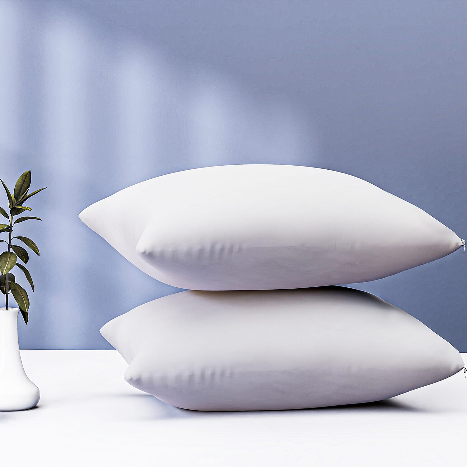 Set of 2 Tencel Waterproof Pillow Protectors- Effectively Prevents Sweat, Body Fluids and Other Accidental Spills