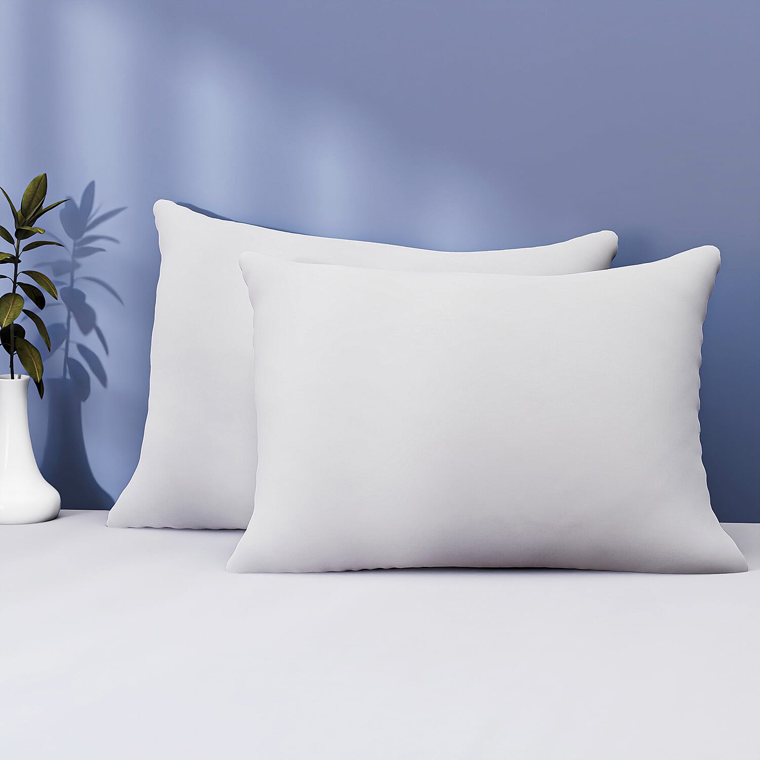 Set of 2 Tencel Waterproof Pillow Protectors- Effectively Prevents Sweat, Body Fluids and Other Accidental Spills