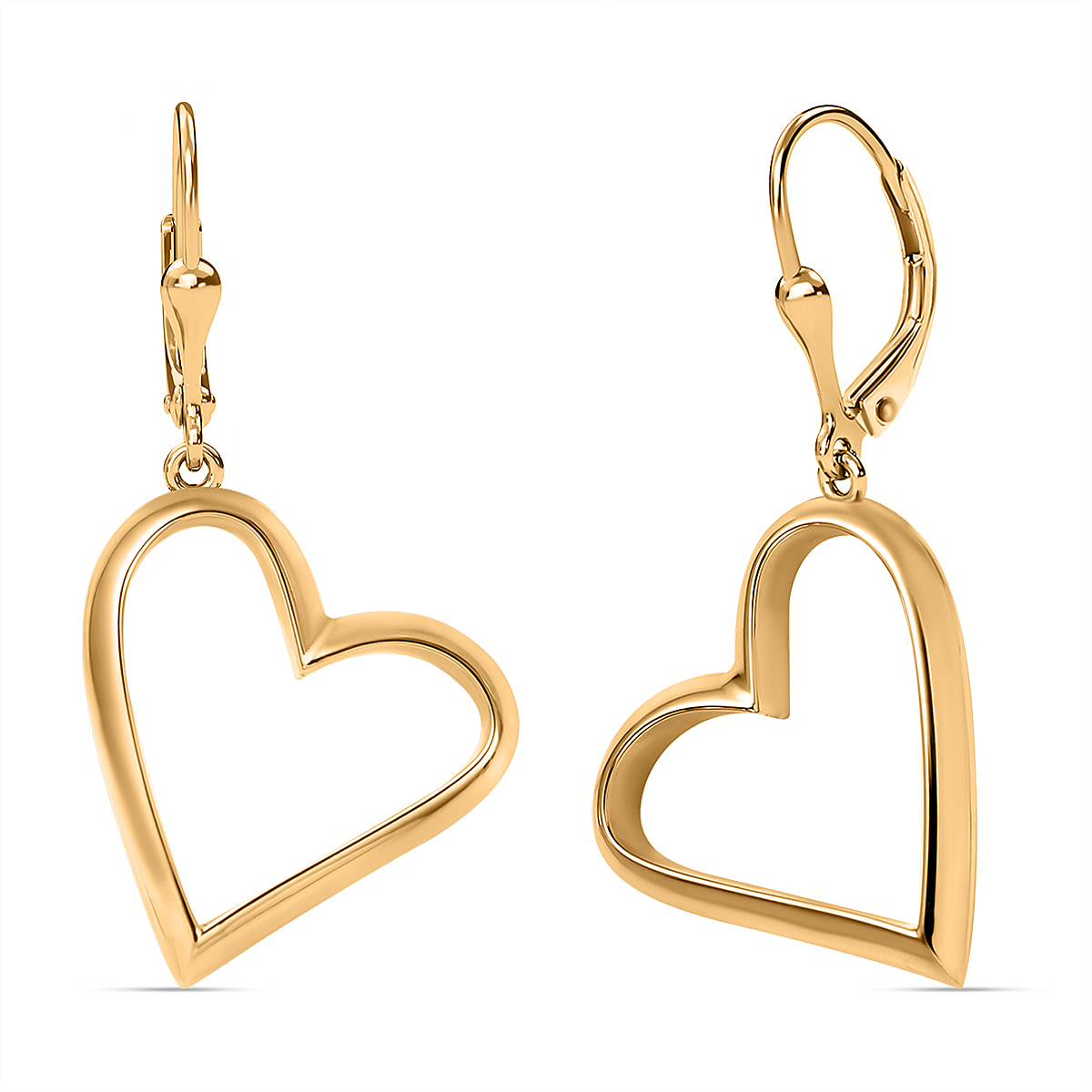 Hatton Garden Close Out Deal - 9K Yellow Gold Heart Earring