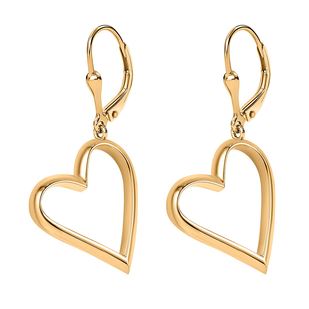 Hatton Garden Close Out Deal - 9K Yellow Gold Heart Earrings