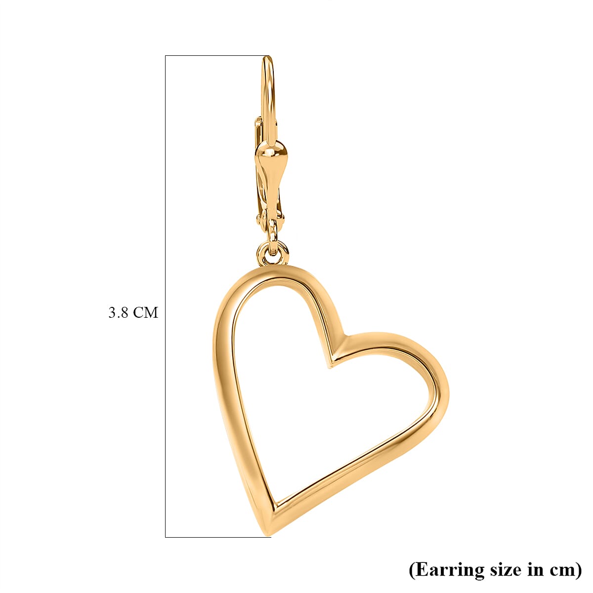 Hatton Garden Close Out Deal - 9K Yellow Gold Heart Earrings