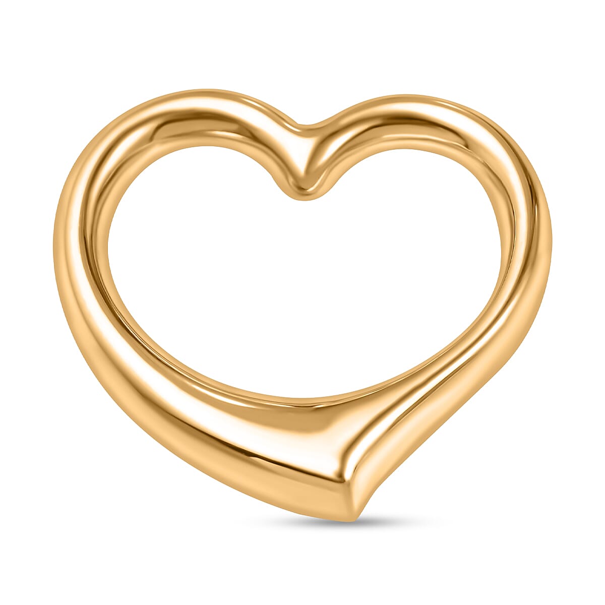 9K Yellow Gold Big Size Heart Pendant