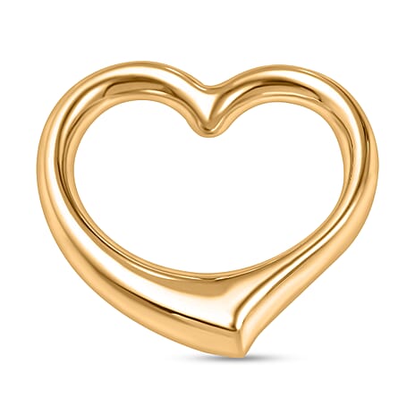 9K Yellow Gold Big Size Heart Pendant