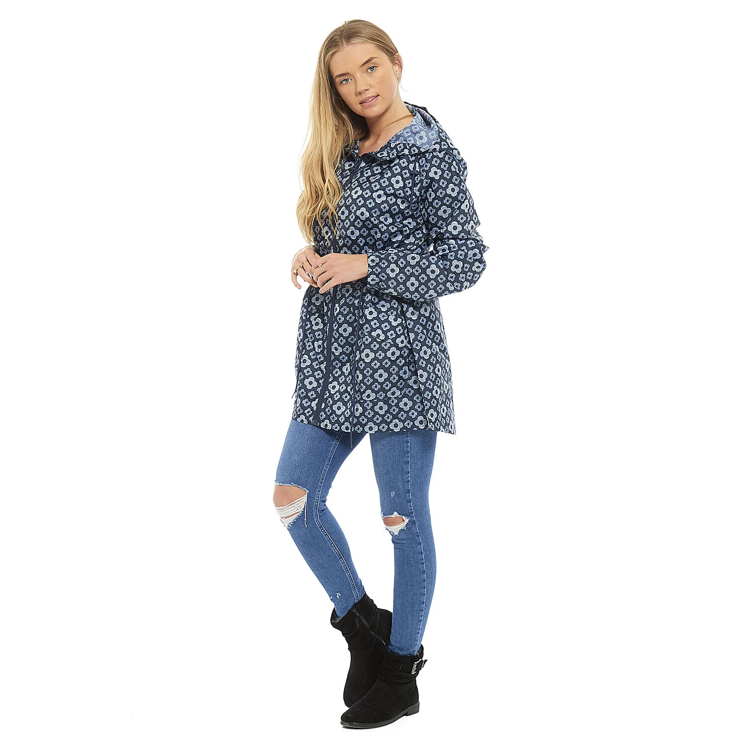 EMMA Heart Pattern Rain Jacket - Leopard