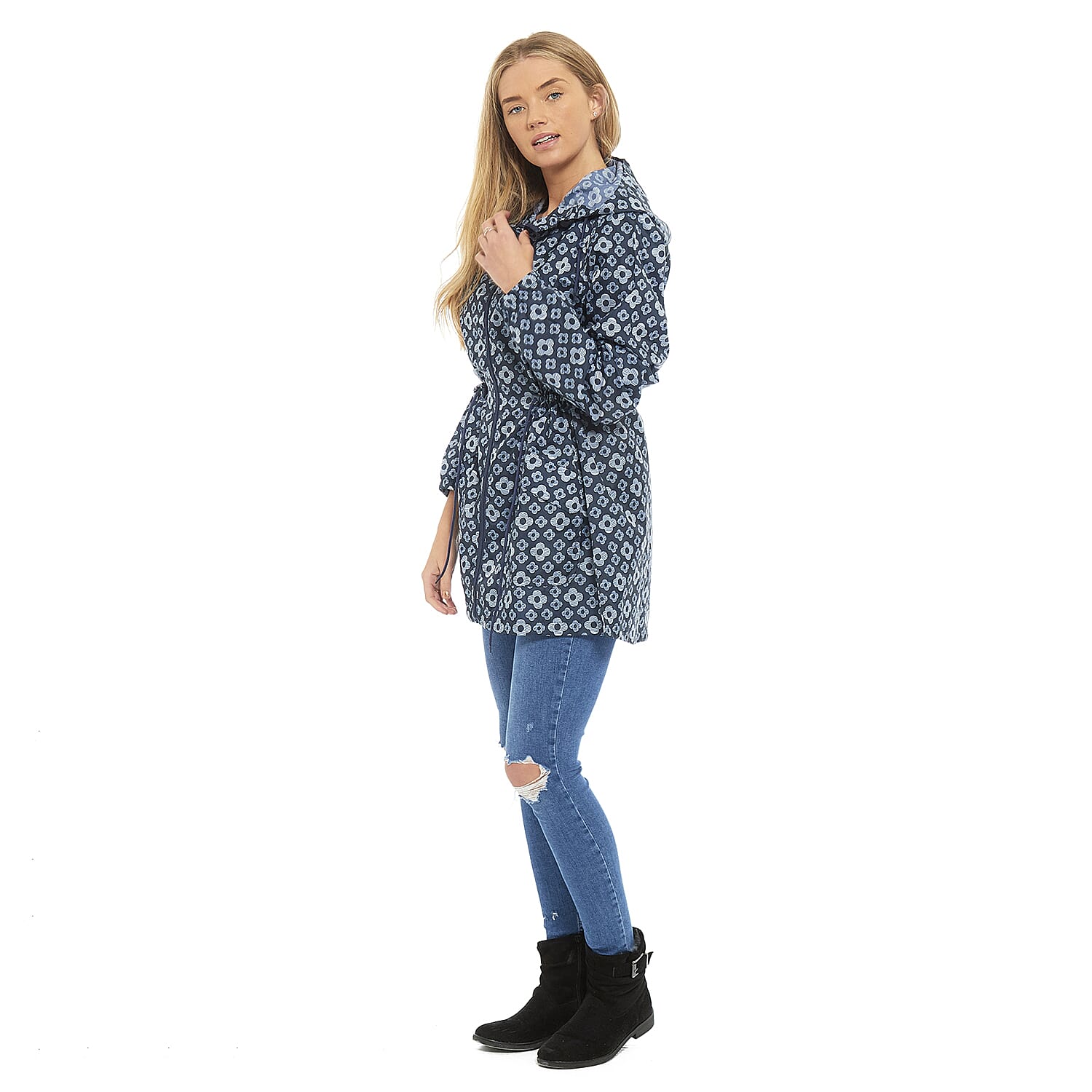 EMMA Heart Pattern Rain Jacket - Leopard