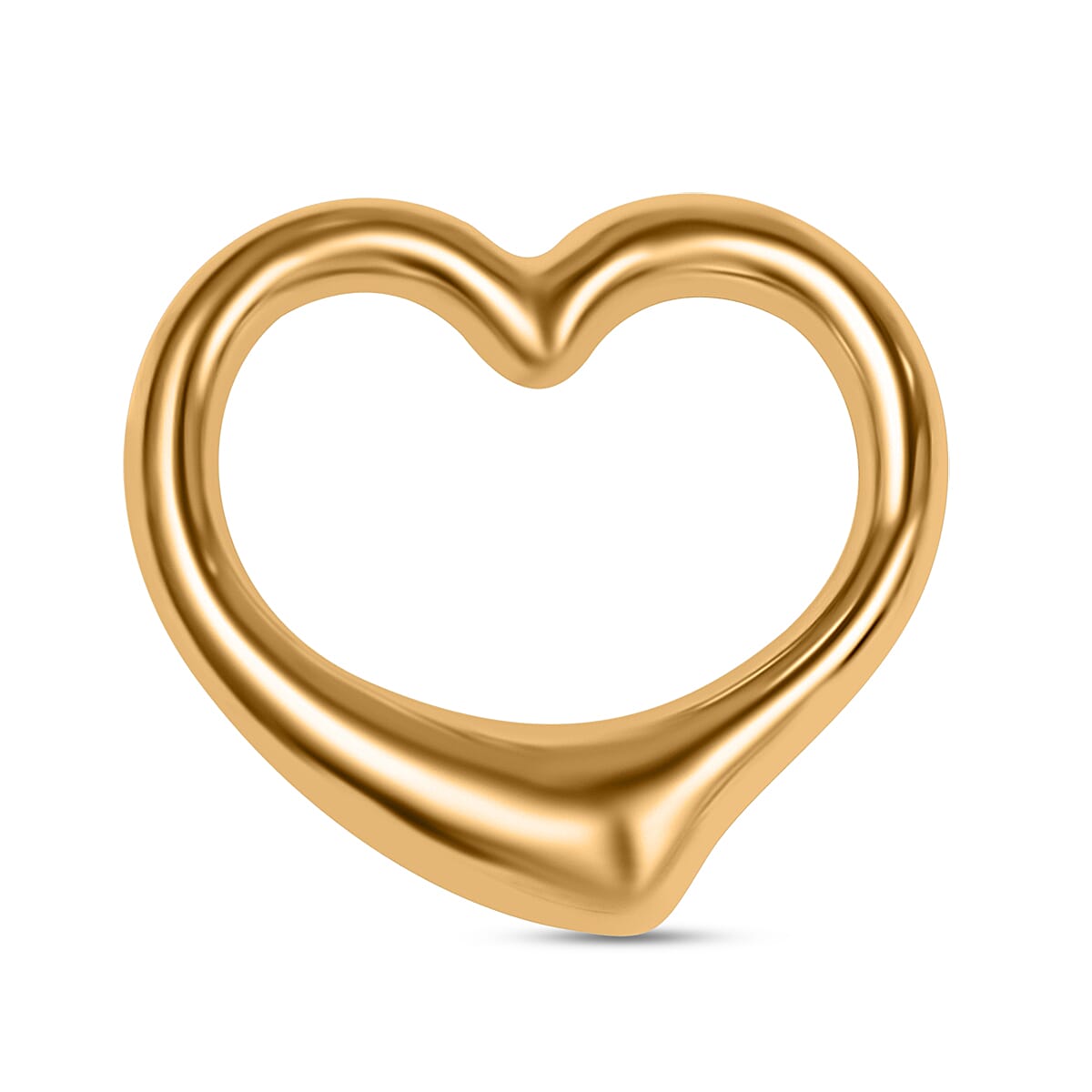 Hatton Garden Closeout- 9K Yellow Gold Broad Heart Pendant