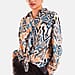 Nova of London Abstract Line Grandad Collar Tie Shirt