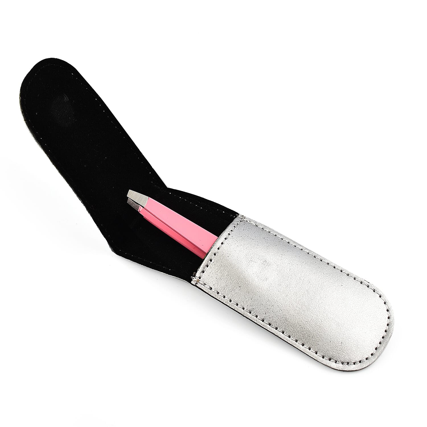 Shavata Italian Made Tweezers with Wallet - Pink