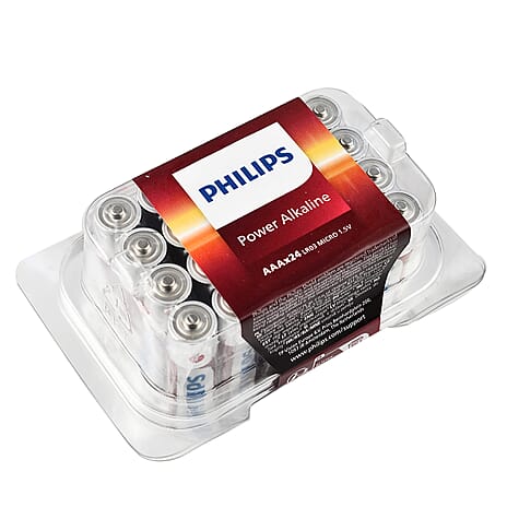 Value Buy - Set of 24 - AAA Philips 3 X Extra Power Alkaline Batteries - AAA