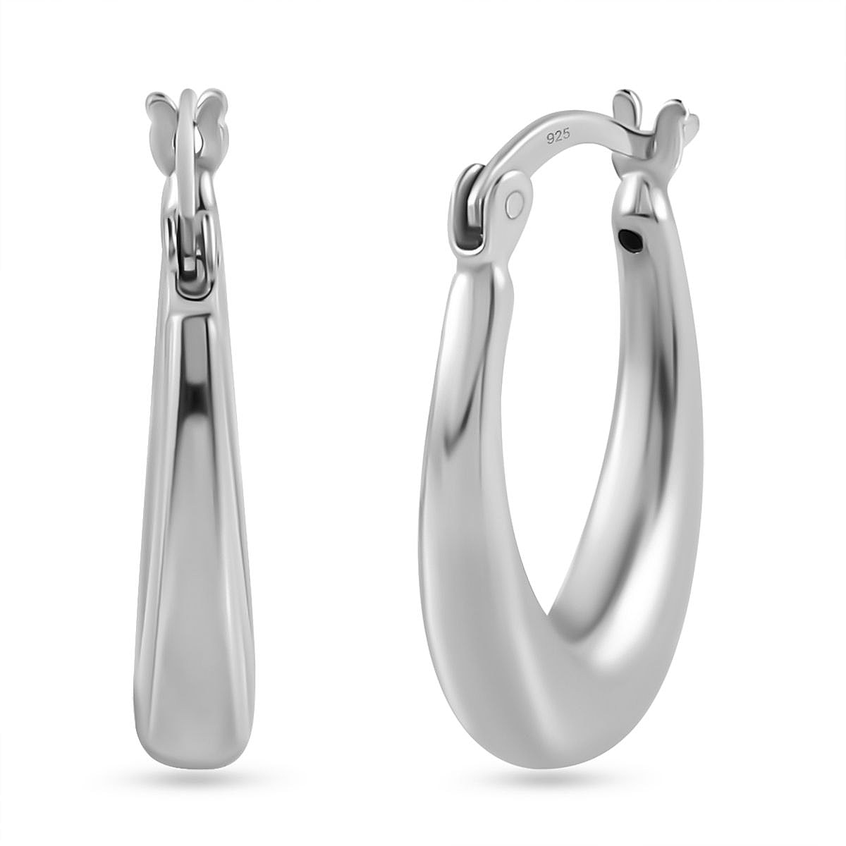 Italian Close Out - Sterling Silver Creole Earrings
