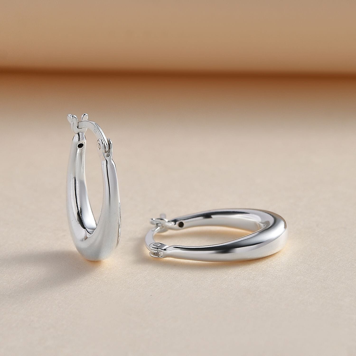 Italian Close Out - Sterling Silver Creole Earrings