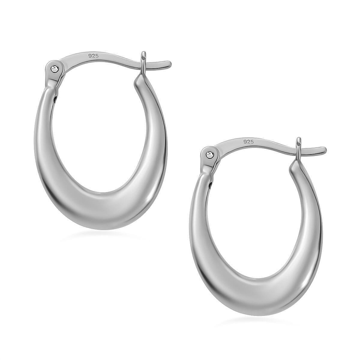Italian Close Out - Sterling Silver Creole Earrings