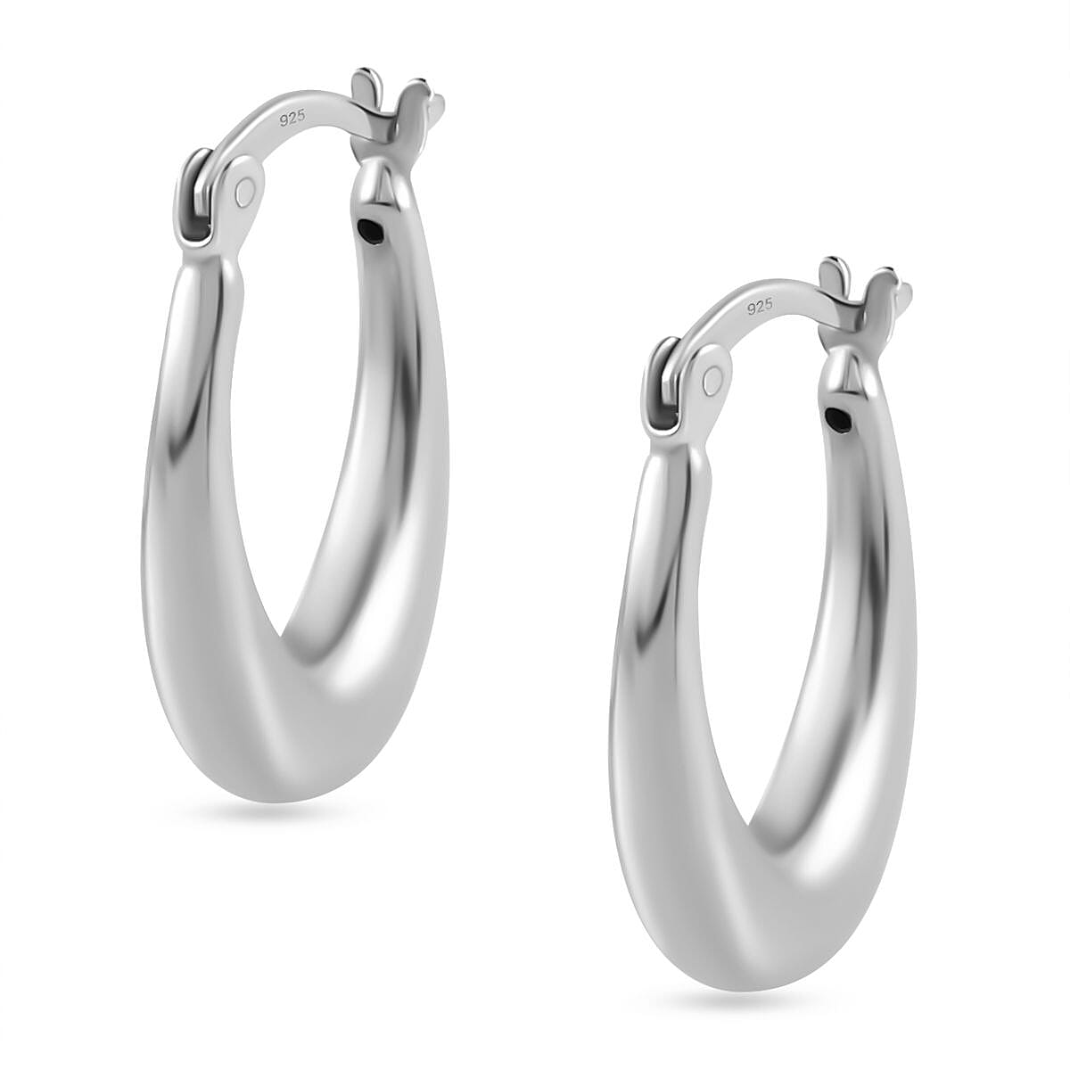 Italian Close Out - Sterling Silver Creole Earrings