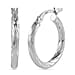 Italian Close Out Deal - Sterling Silver Twist Hoop Earrings