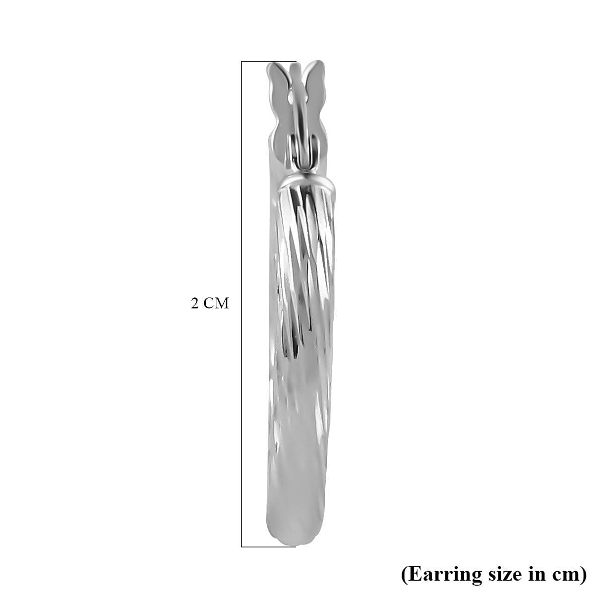 Italian Close Out Deal - Sterling Silver Twist Hoop Earrings