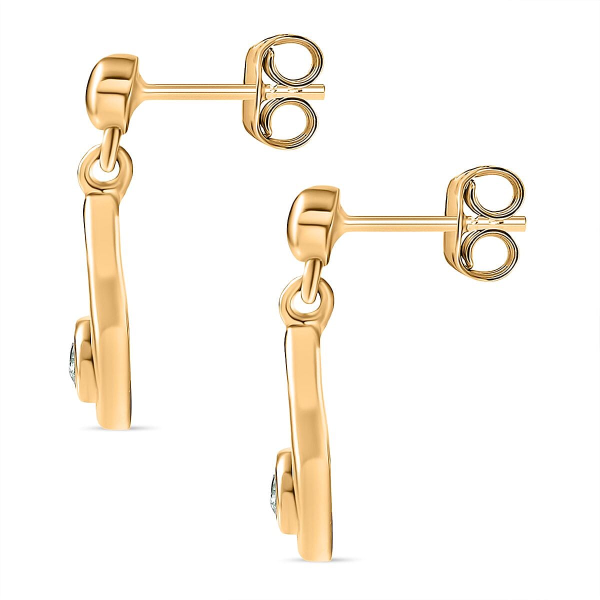 AAA Gemfields Emerald Dangle Earrings in 18K Gold Vermeil Sterling Silver