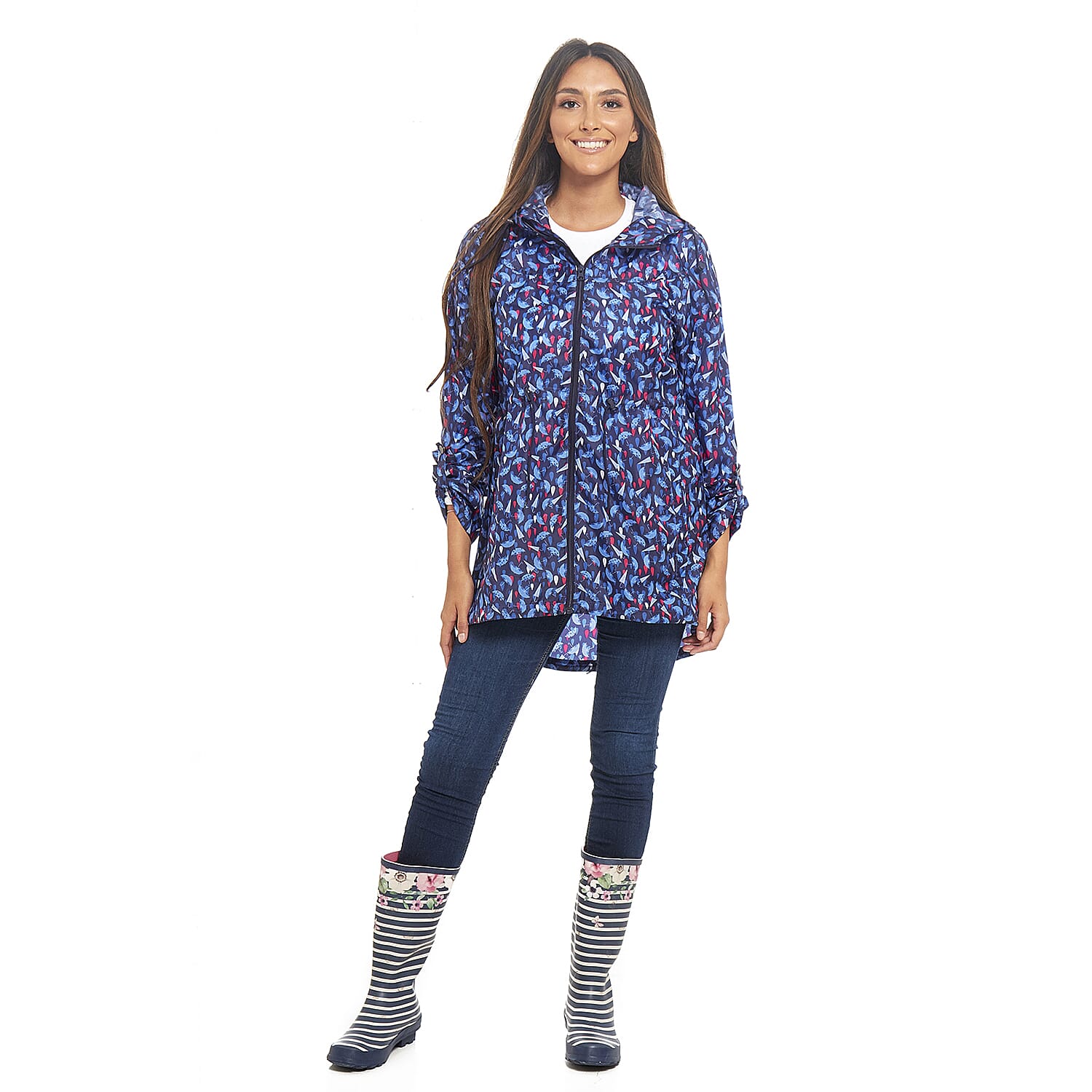 EMMA Heart Pattern Rain Jacket - Leopard