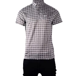 JJ Willis Check Polo Shirt - Navy