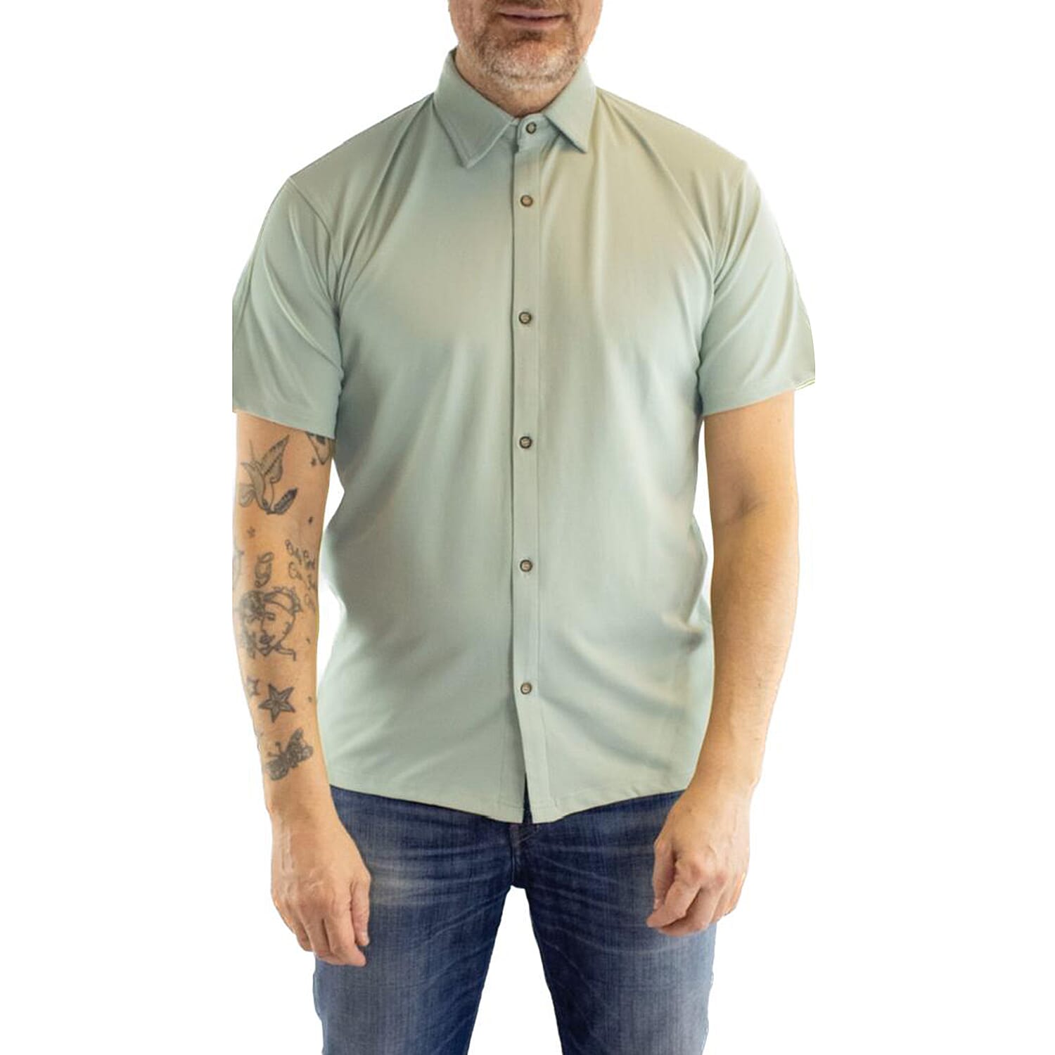 JJ Willis Half Sleeve Shirt (Size XXL) - Mint