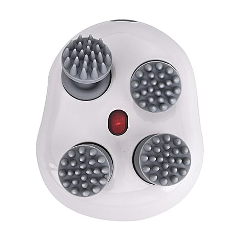 Soul Smart Head Massager with 4 Massage Heads (Battery 1000mAh Rechargeable) - White