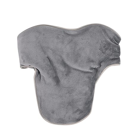 Microwavable and Freezable Himalayan Salt Neck Wrap - Light Grey