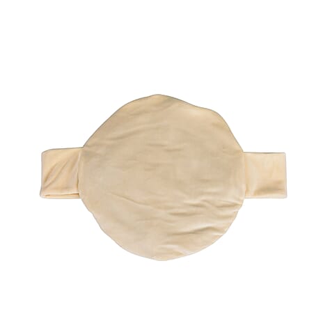 Microwavable and Freezable Himalayan Salt Belly Wrap - White Cream