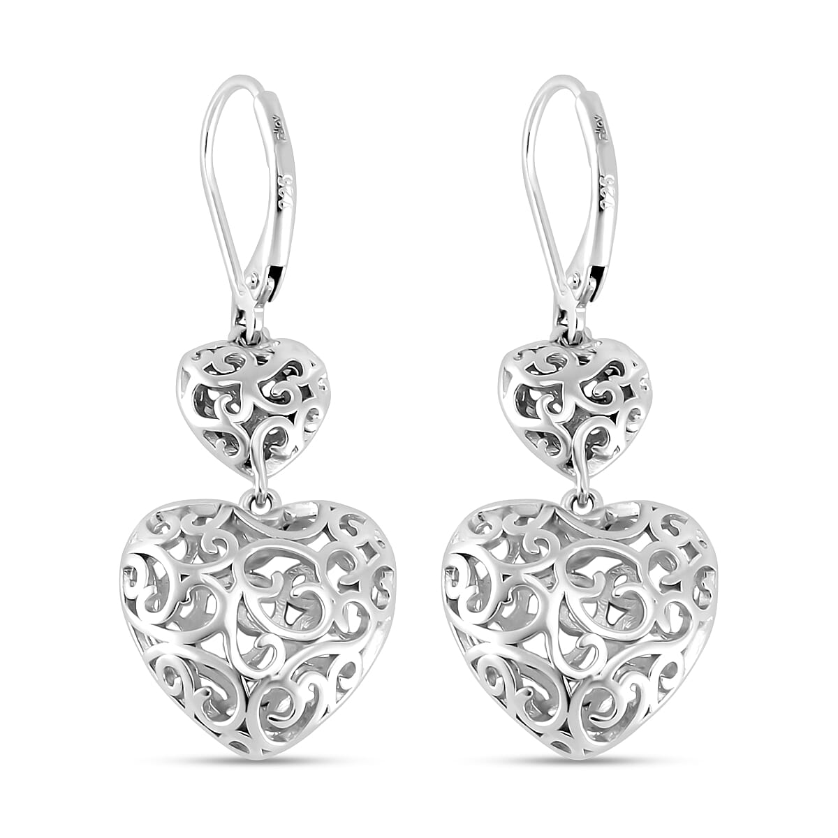 LUCY Q Amore Collection - Rhodium Overlay Sterling Silver Earrings