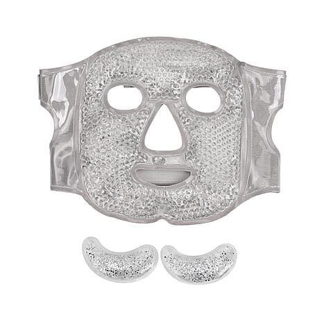 Hot and Cold Therapy Full Coverage Face Mask and Eye Pad Set