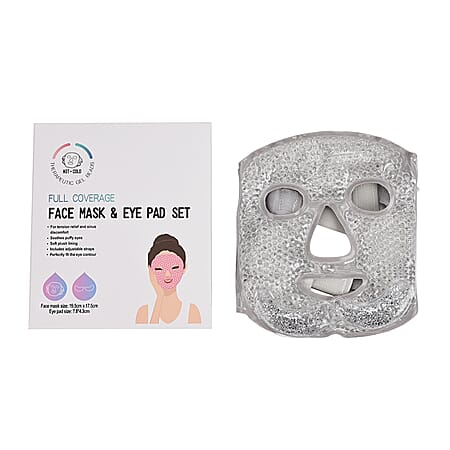 Hot and Cold Therapy Full Coverage Face Mask and Eye Pad Set