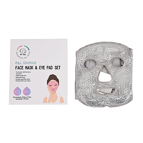 Hot and Cold Therapy Full Coverage Face Mask and Eye Pad Set