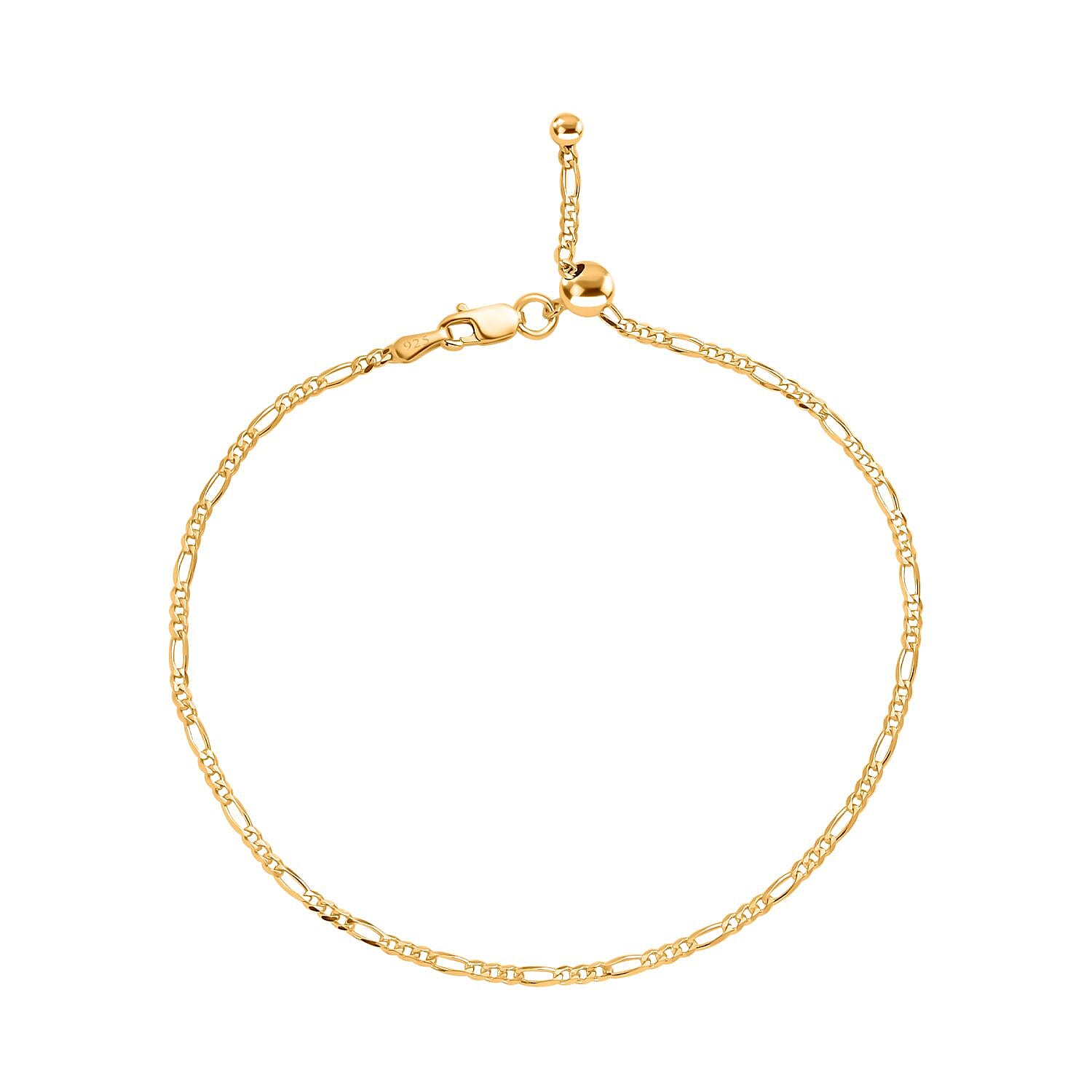 14K YG Overlay Sterling Silver Bracelet (Size - 8.5)