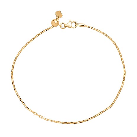 14K YG Overlay Sterling Silver Bracelet (Size - 8.5)
