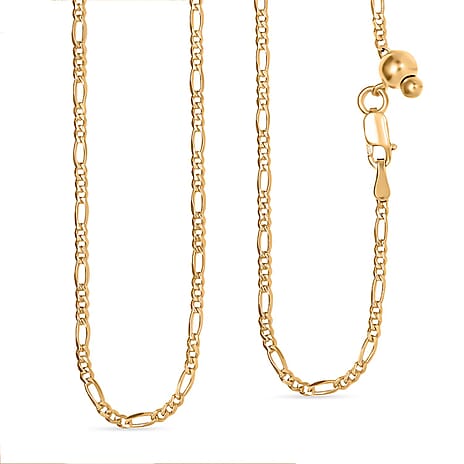 14K YG Overlay Sterling Silver Necklace (Size - 24)