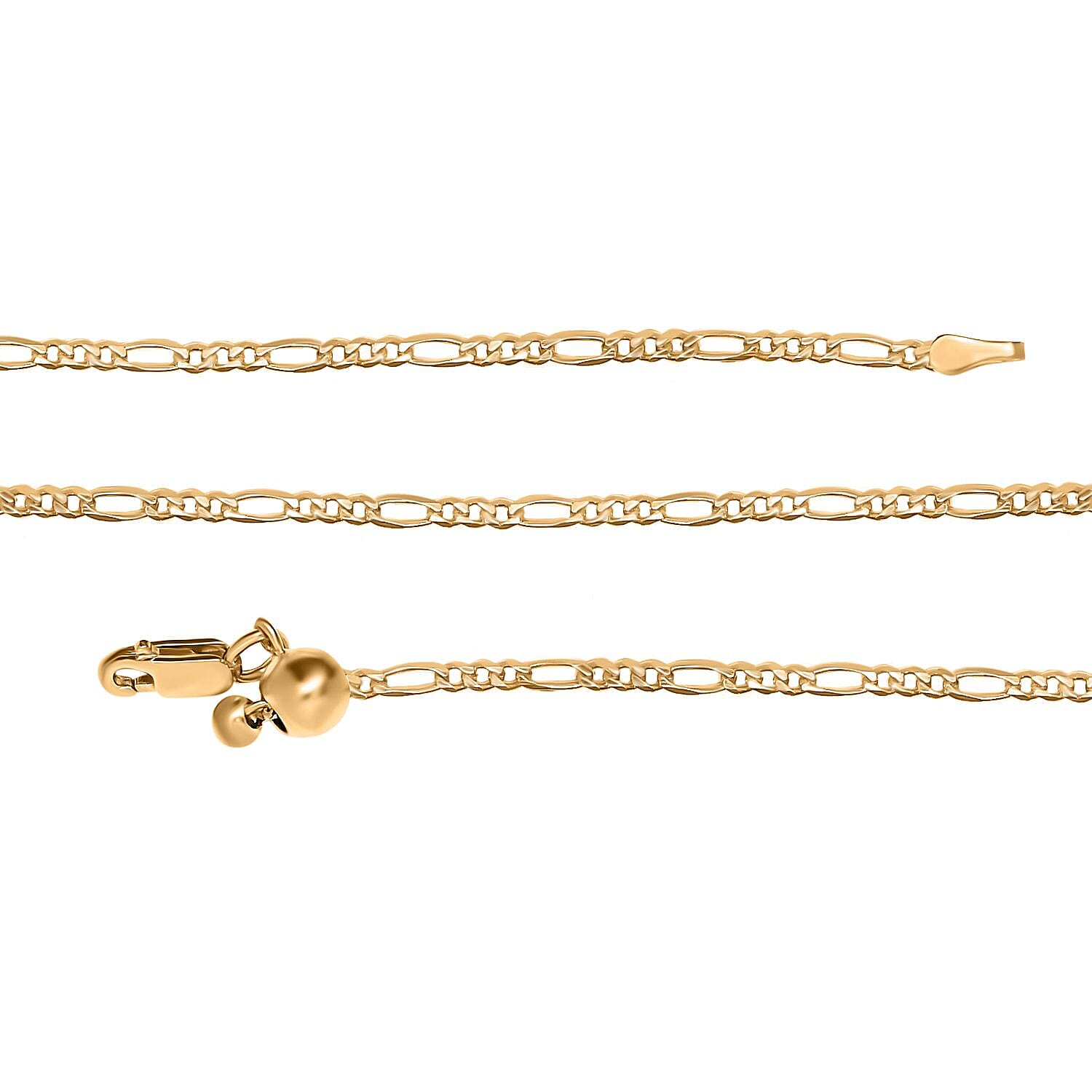 14K YG Overlay Sterling Silver Necklace (Size - 24)