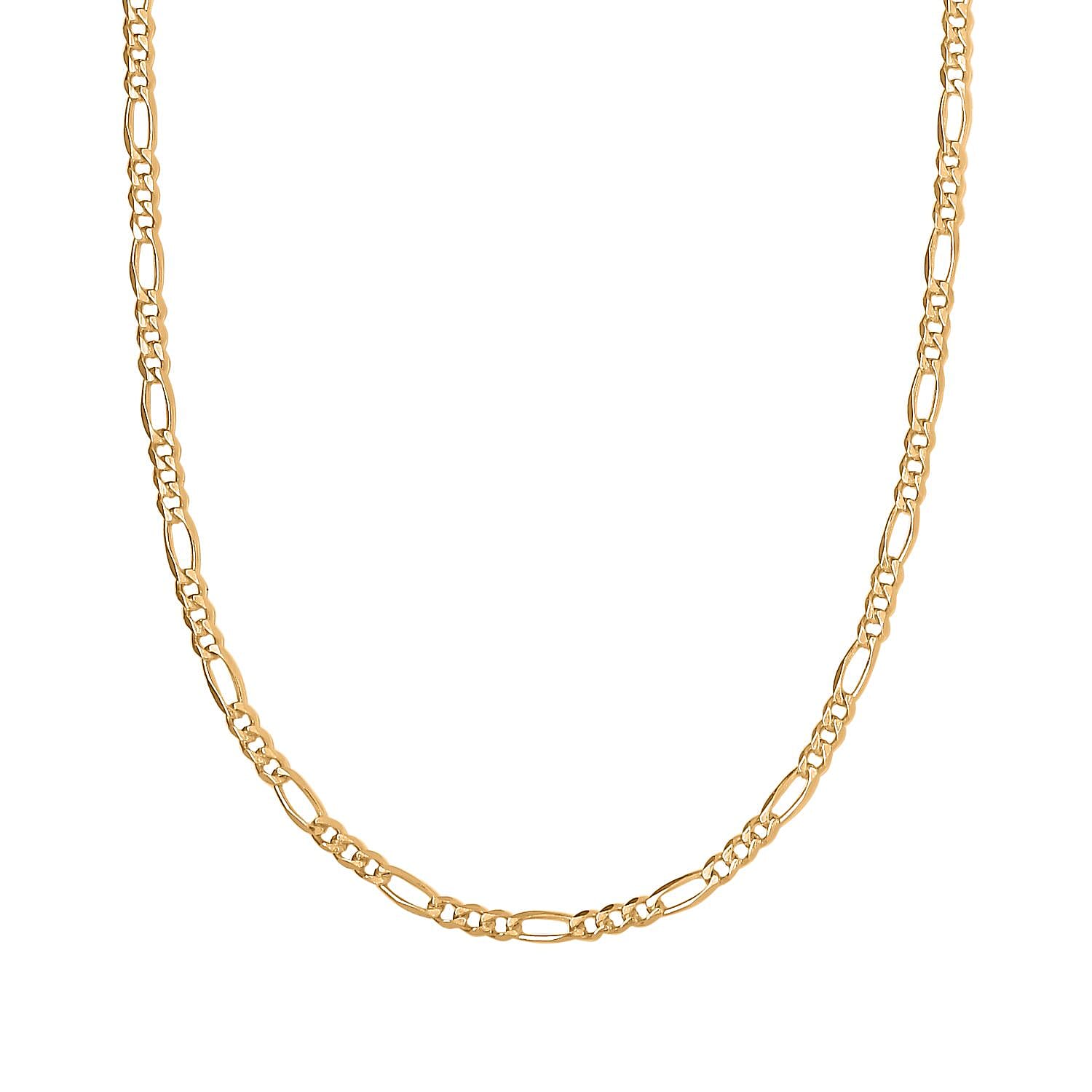 14K YG Overlay Sterling Silver Necklace (Size - 24)