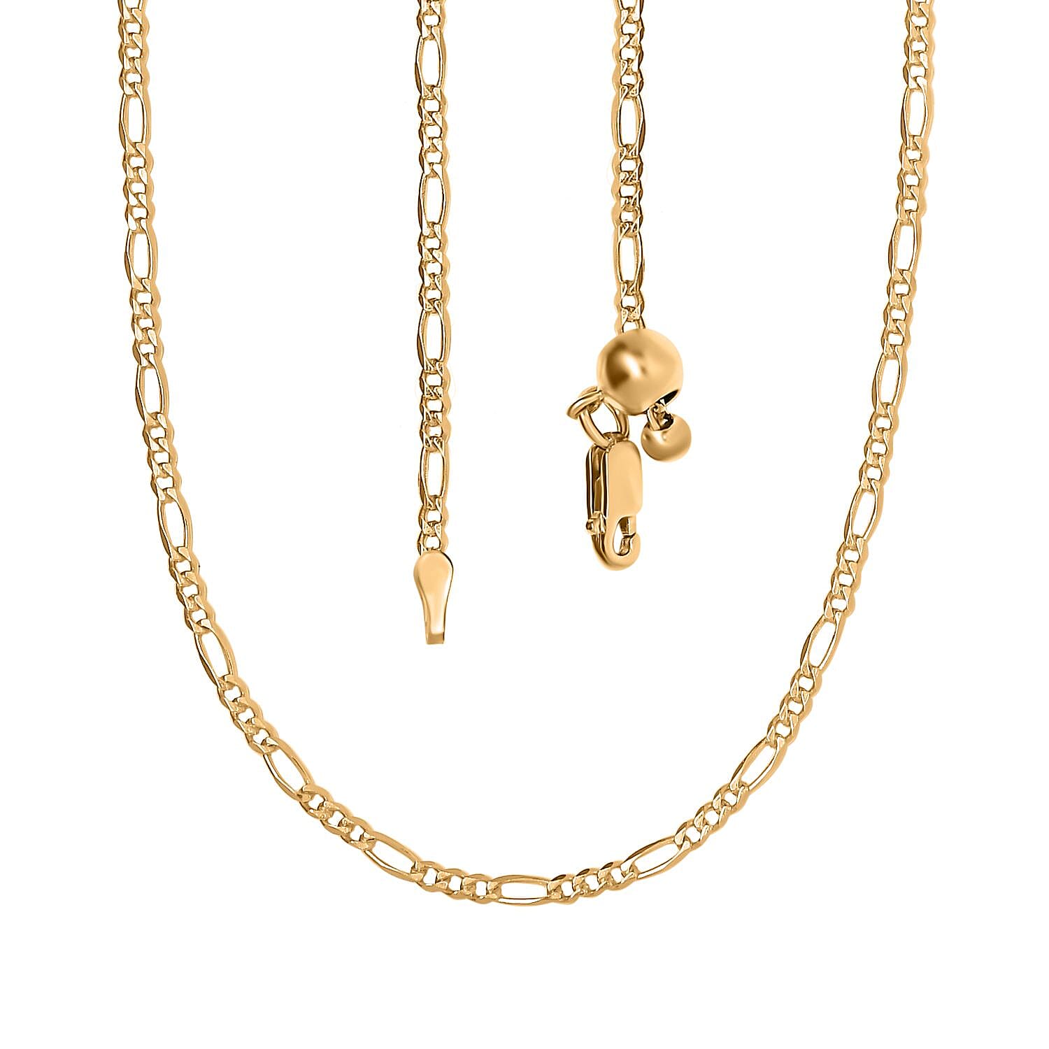 14K YG Overlay Sterling Silver Necklace (Size - 24)