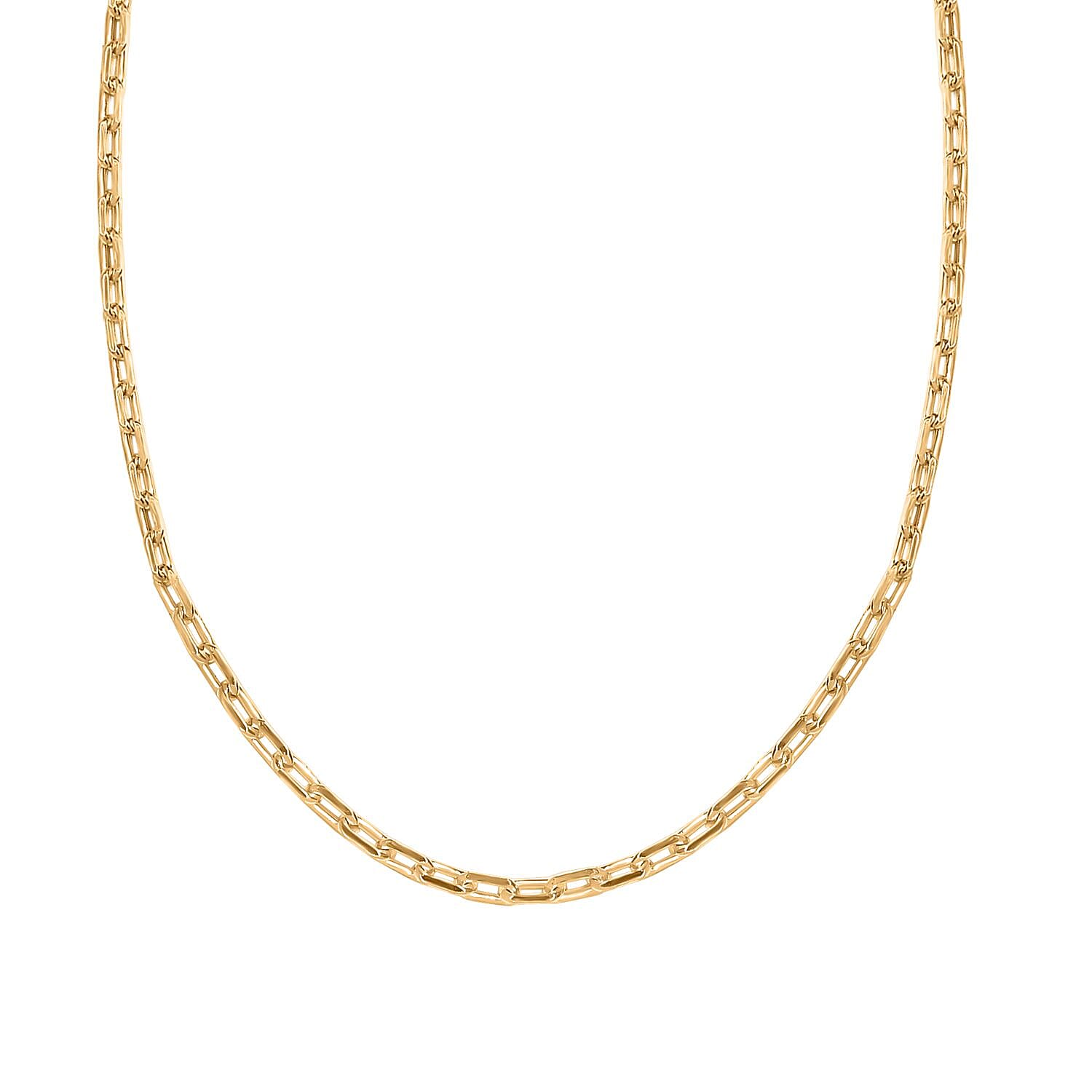 14K YG Overlay Sterling Silver Necklace (Size - 24)
